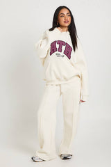 Ath Applique Oversized Hoodie