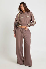 Ath Dept Side Stripe Zip Through Hooded Tracksuit