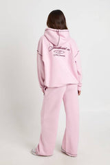 Athletics Club Printed Hoodie And Straight Leg Jogger Tracksuit