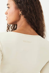 DSGN Studio Sculpt Wrap Front Padded Long Sleeve Top