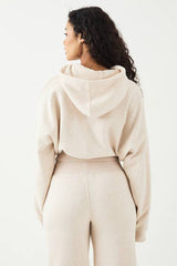 DSGN Studio Boxy Crop Zip Through Hoodie