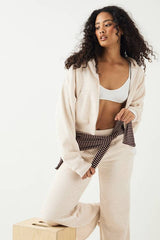DSGN Studio Boxy Crop Zip Through Hoodie