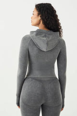 DSGN Studio Sport High Contour Washed Seamless Zip Through Jacket