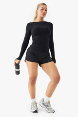 DSGN Studio Sports Sculpt Seam Detail Long Sleeve Top