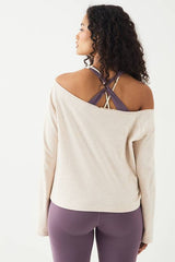 DSGN Studio Off The Shoulder Long Sleeve T-shirt