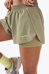 DSGN Studio High Waist 2 in 1 Running Short