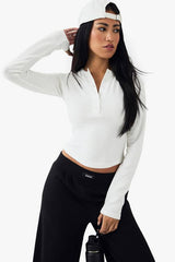 DSGN Studio Button Detail Embroidered Long Sleeve Top
