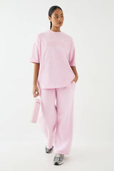 DSGN Studio Self Fabric Applique Straight Leg Jogger