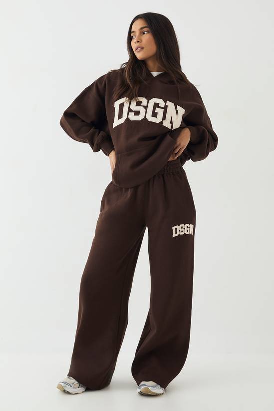 DSGN Studio Cord Applique Straight Leg Jogger
