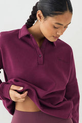 DSGN Studio Script Collared Rugby Sweatshirt