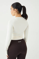 DSGN Studio Sport Contour Seamless Ruched Long Sleeve Top