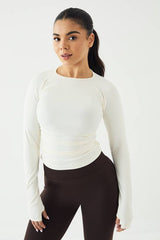 DSGN Studio Sport Contour Seamless Ruched Long Sleeve Top