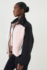 DSGN Studio Colour Block Funnel Neck Jacket